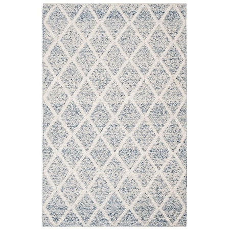 Safavieh Natura Hand Woven Medium Rectangle Area Rug Ivory & Blue - 4 x 6 ft. NAT711B-4